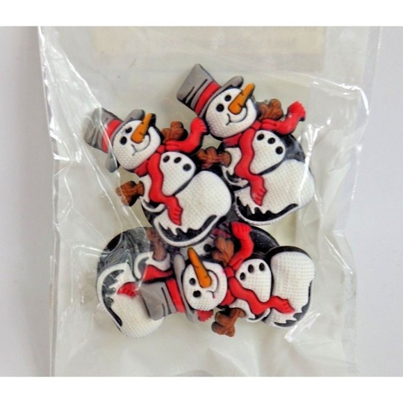 Jibbitz Accessories Jibbitz Crocs 206 Christmas Snowman Shoe Charm